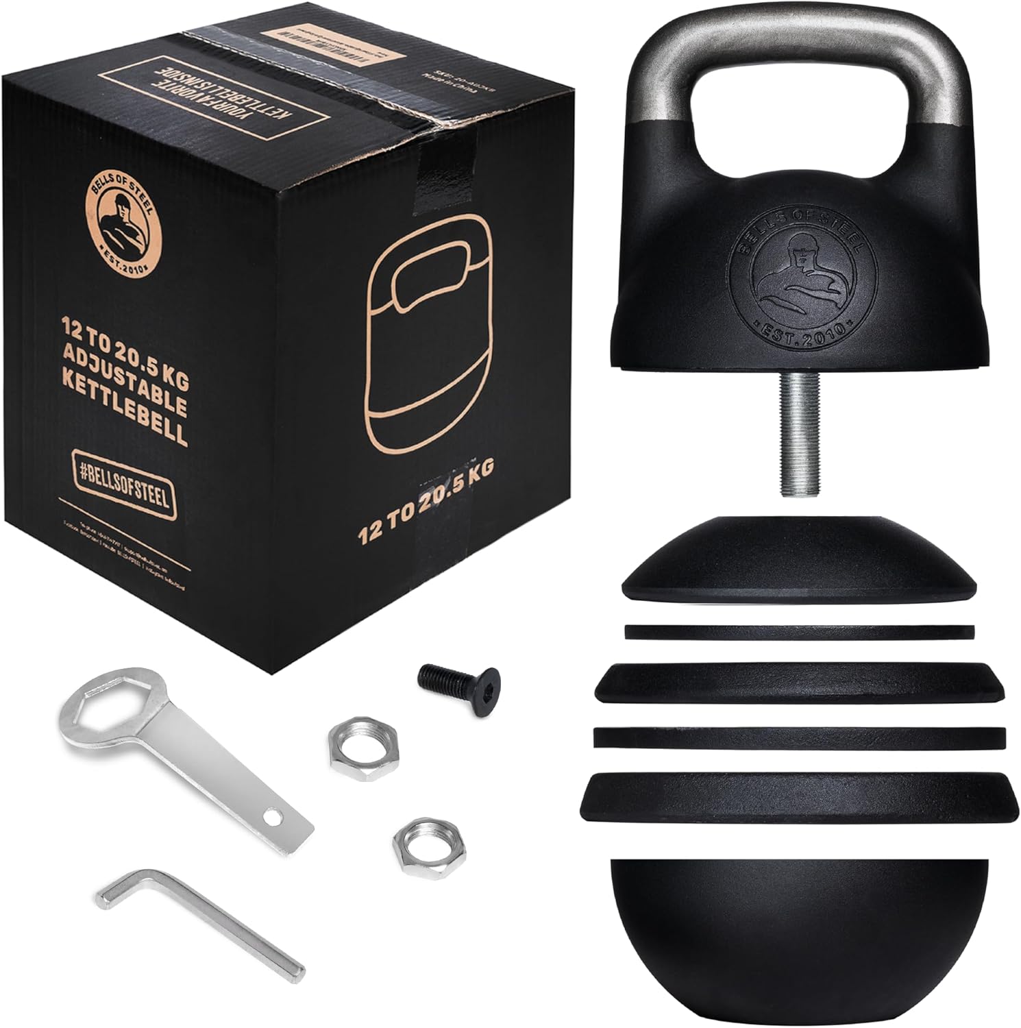 Adjustable Kettlebell Set for Full Body Workouts, 12-20.5kg