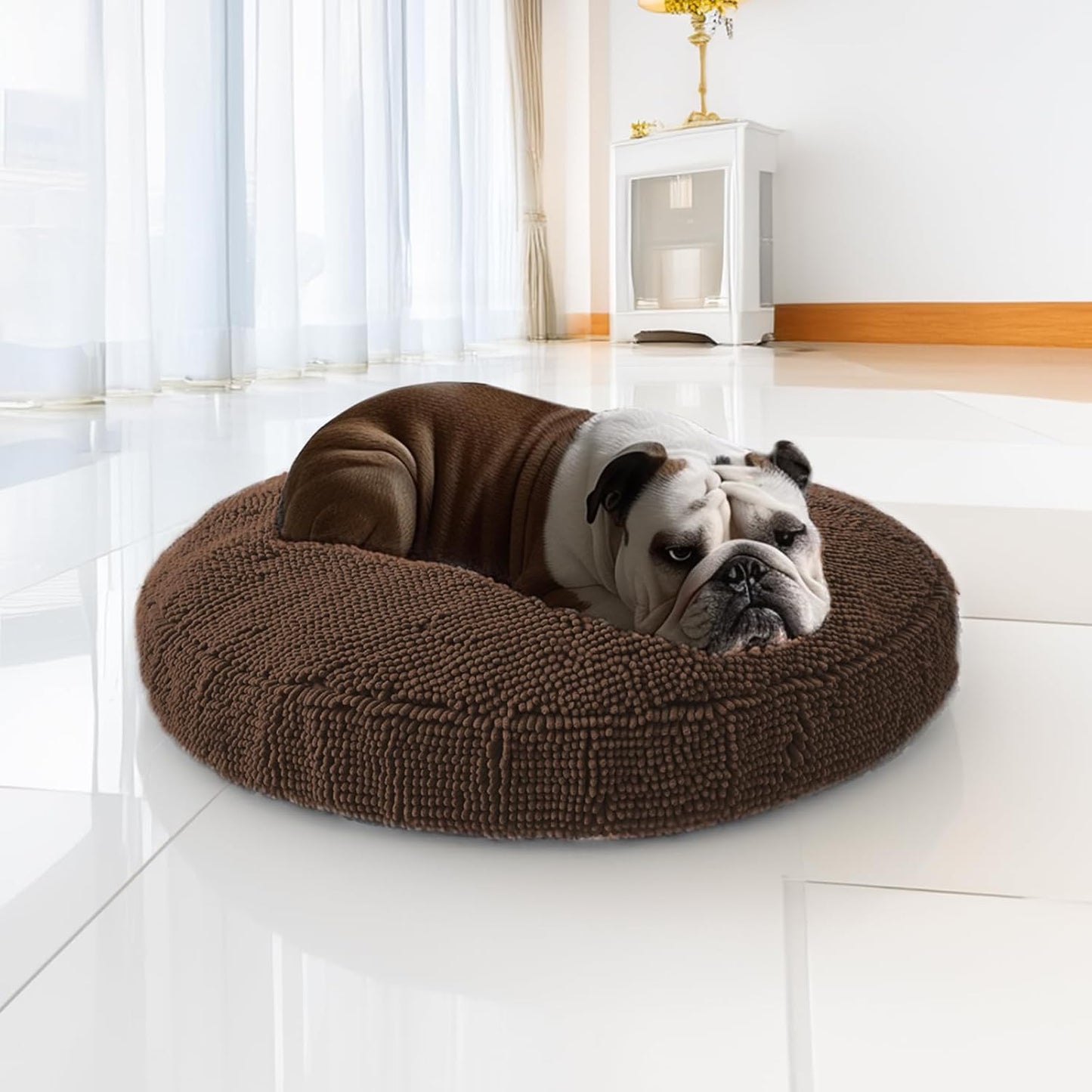Muddy Mat Cloud K-9 Bed for Dogs & Cats - Soft Donut Design