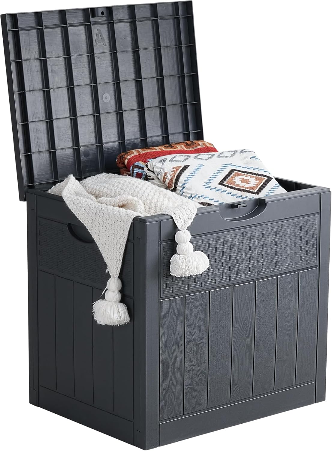 33 Gallon Deck Box for Outdoor Storage, Waterproof and Secure