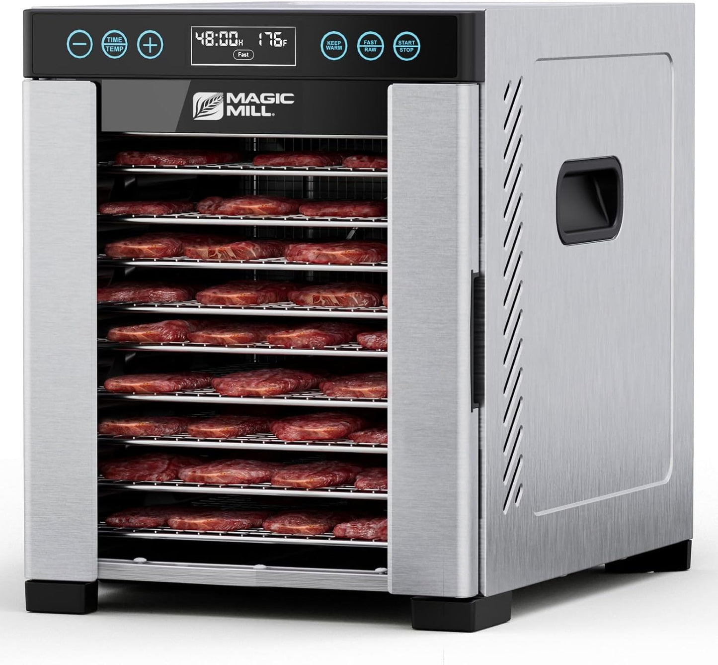 Magic Mill Pro Food Dehydrator with 10 Stainless Steel Trays