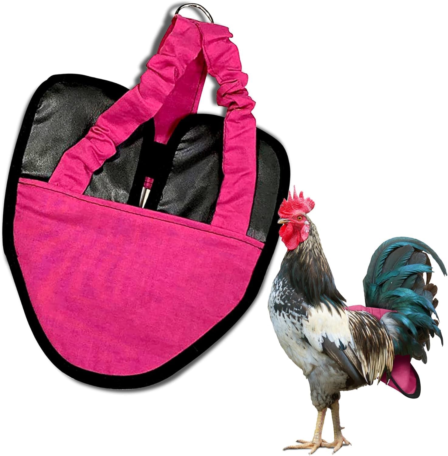 XL Pink Chicken Diaper - Comfy US-Made Must-Have with Sewn Liner
