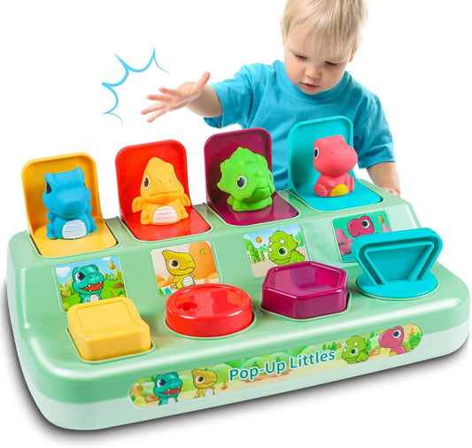 Pop Up Dinosaur Toy - Toddler Interactive Fun