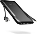 Portable Charger with Built in Cables 10000mAh Power Bank - Slim