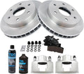TRQ Front Brake Pad & Rotor Kit Compatible with 99-00 Cadillac