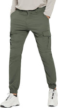 PULI Men's Waterproof Hiking Pants Slim Fit Cargo Joggers - Travel so