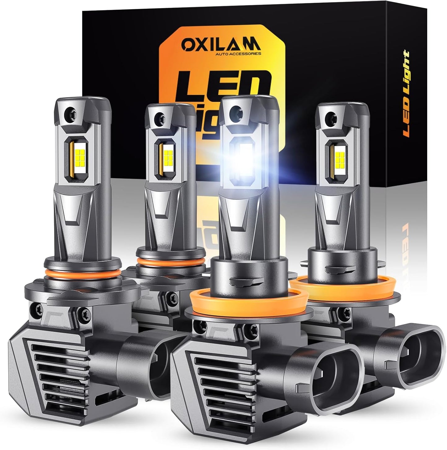 M5S H11 9005 Light Bulbs Combo - 80000LM 900% Brighter