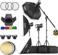Godox 3 Pack SK400IIV 1200Ws Studio Flash Kit - Fast Recycling Power