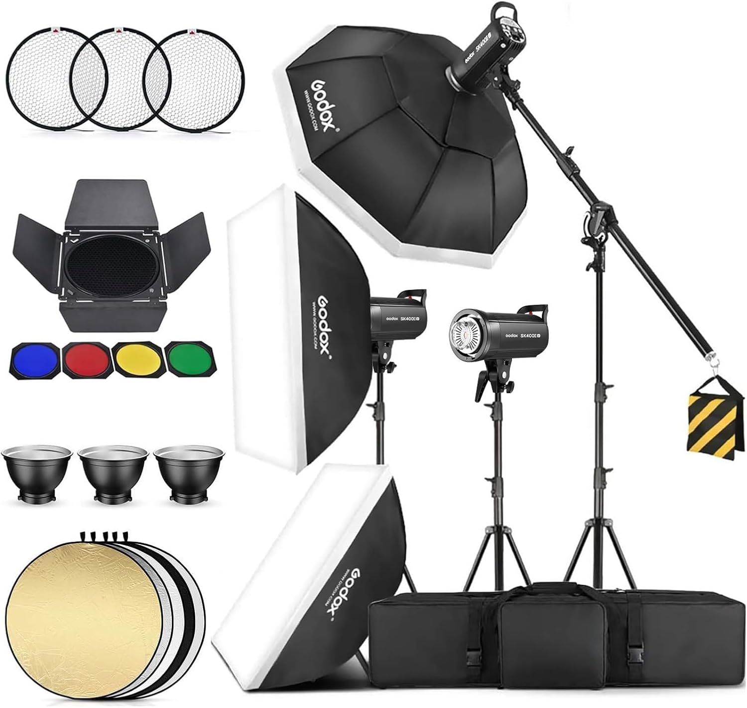 Godox SK400IIV Studio Flash Strobe Kit for Portrait Photography