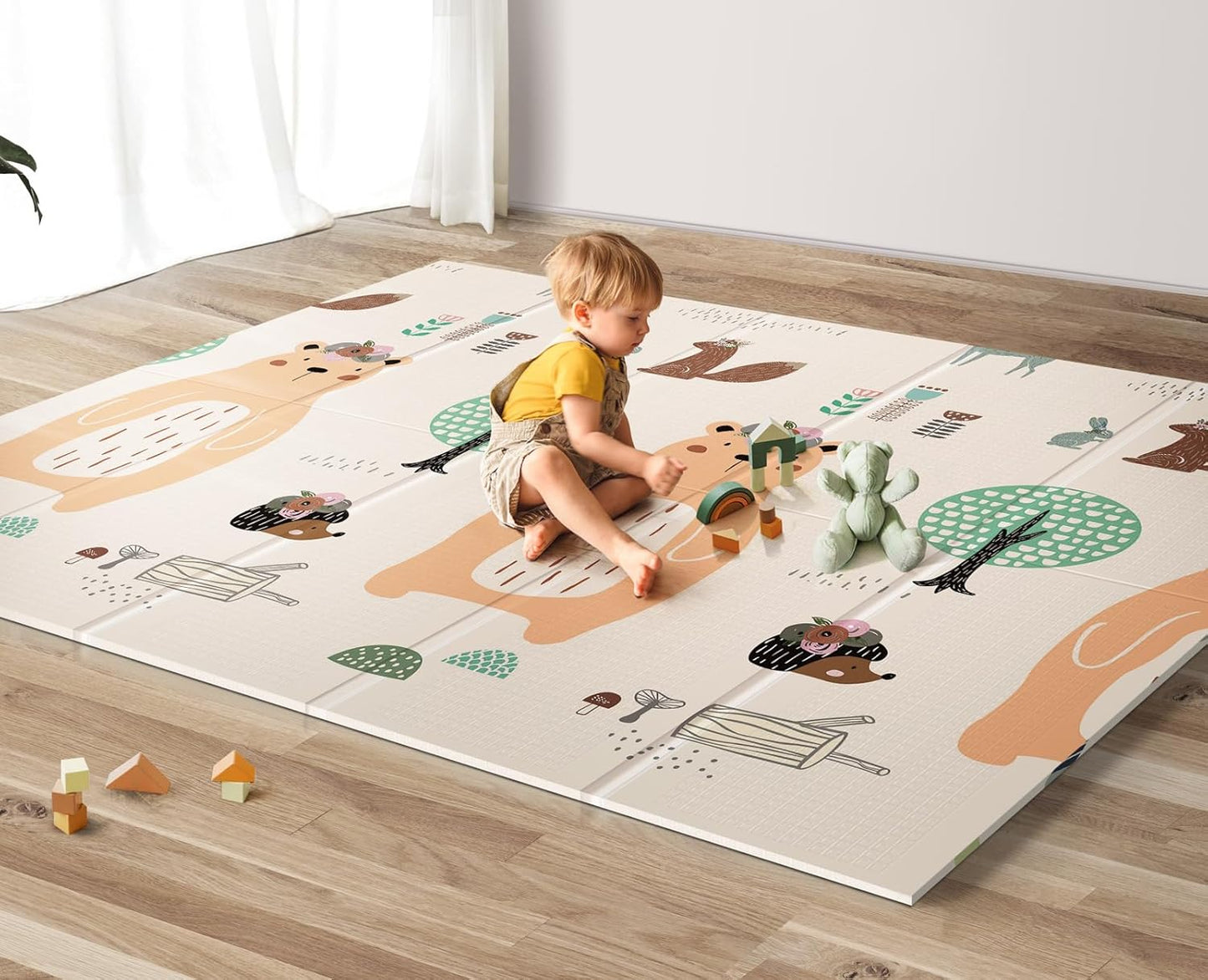 UANLAUO Foldable Baby Play Mat for Safe Play and Learning