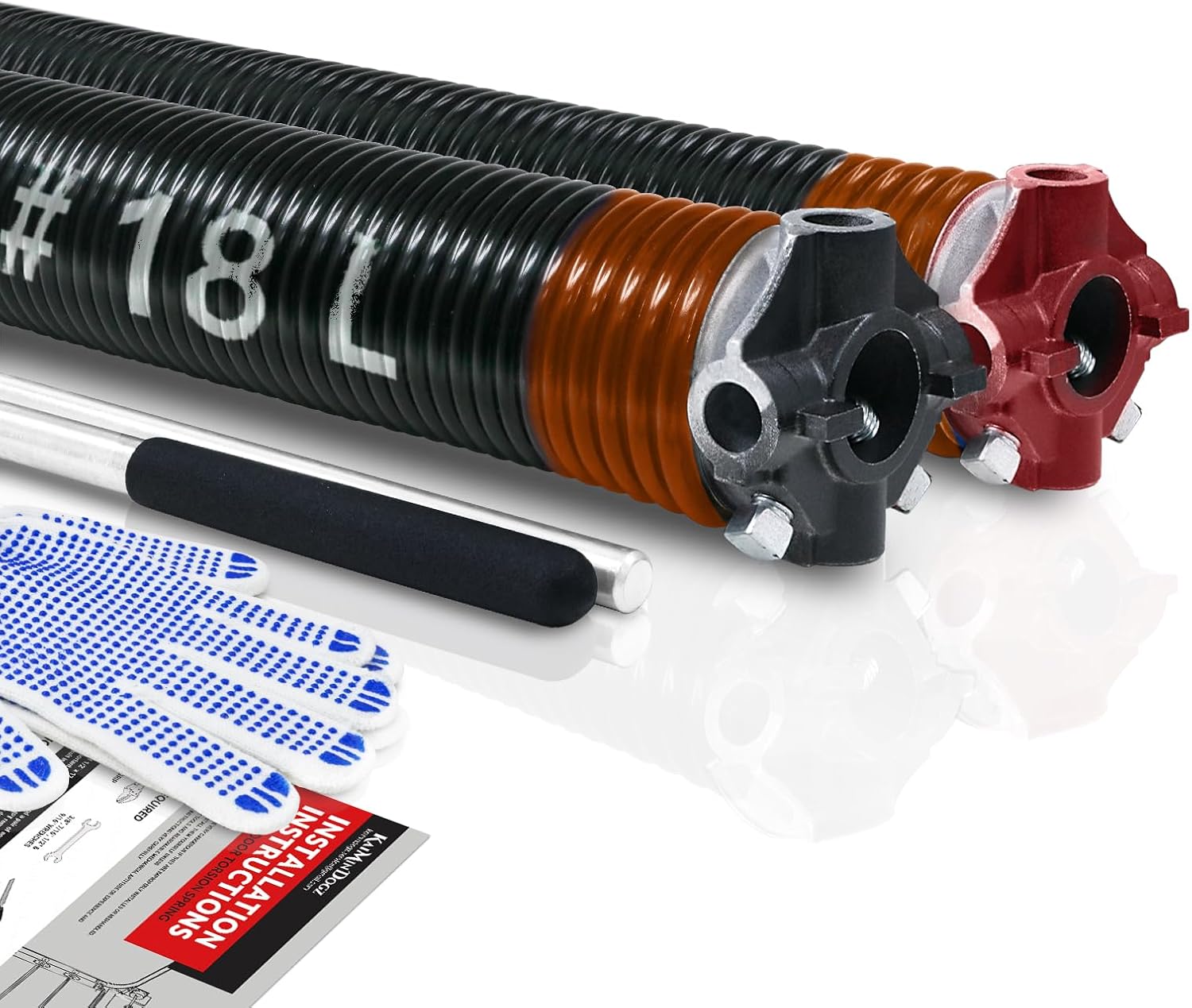 High Quality Garage Door Torsion Springs Set with Winding Bars