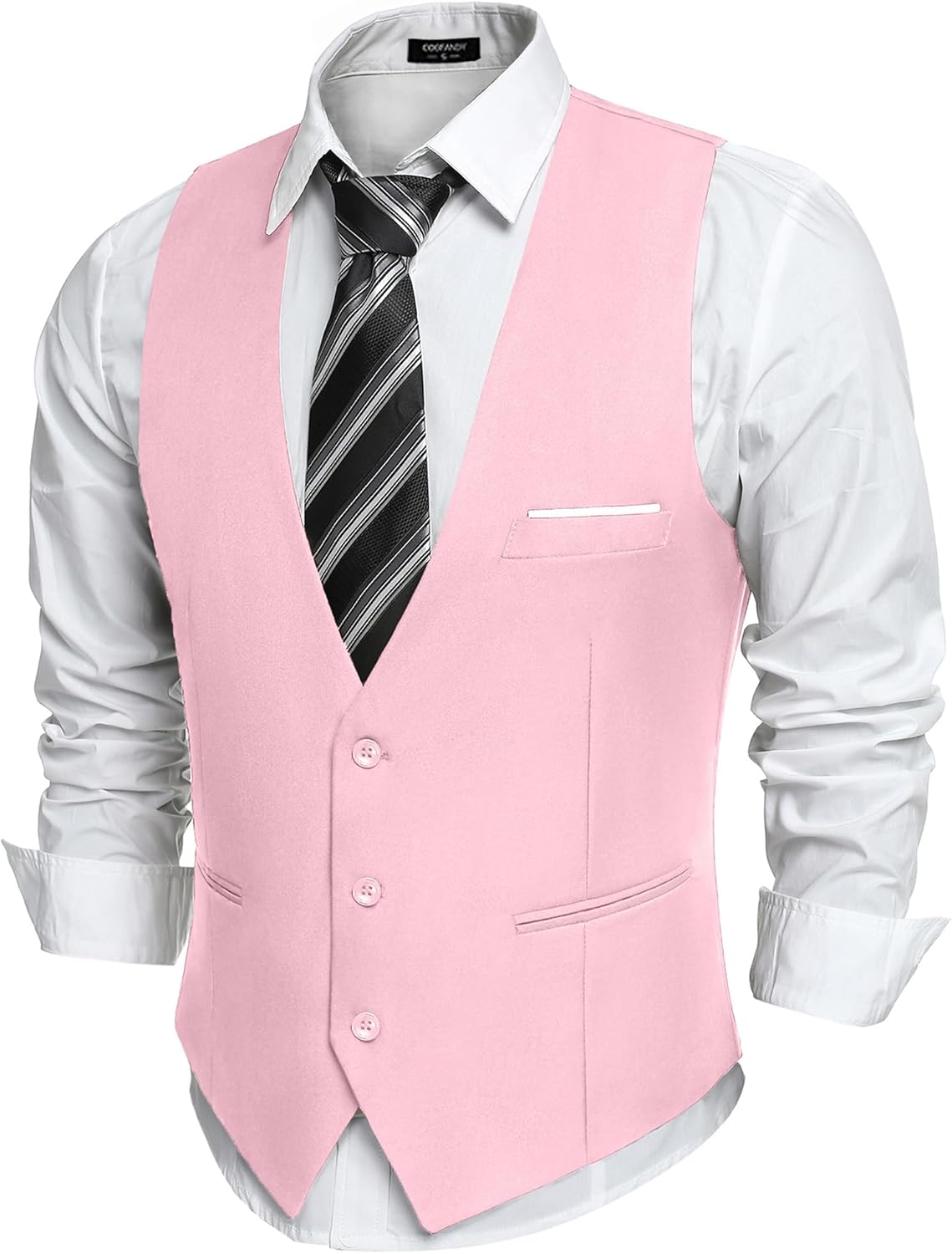 COOFANDY Men's Suit Vest Slim Fit for Formal or Casual Wear