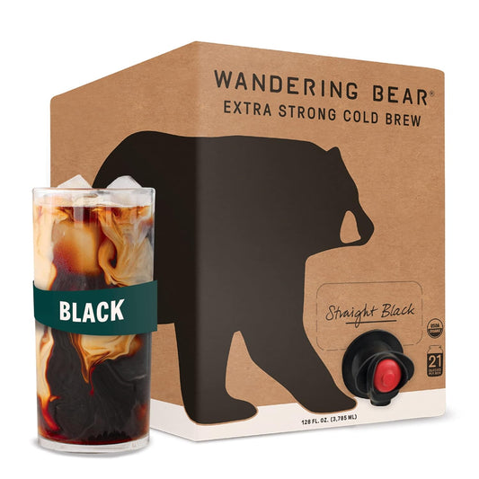 Wandering Bear Extra Strong Black Cold Brew - 1 Gallon