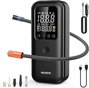NUSTE Cordless Tire Inflator: Fast, Portable Air Compressor