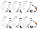 Sunco 4 in Retrofit LED Recessed Lighting 6 Pack - Soft White 2700K
