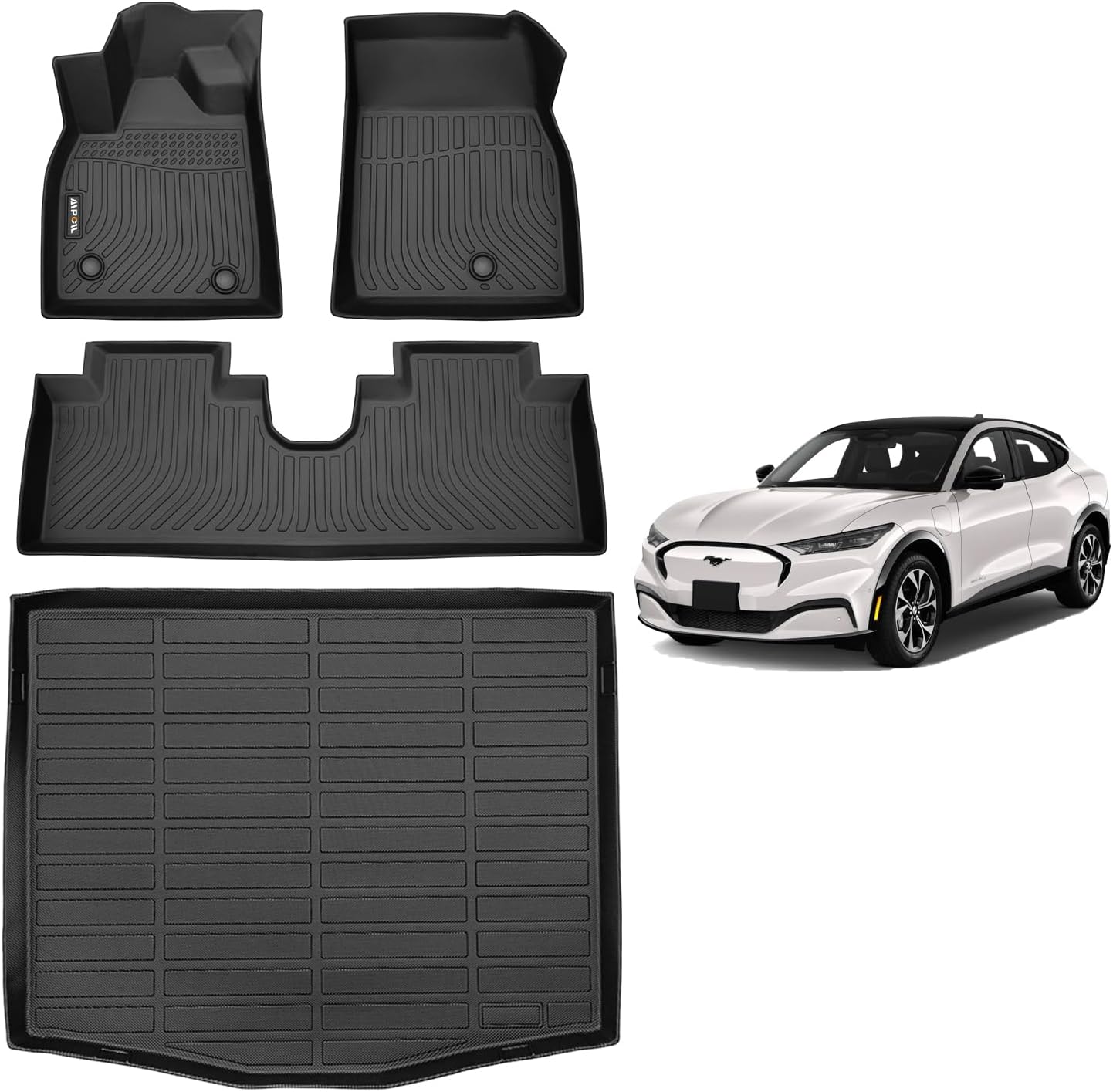 Custom Fit All Weather Floor Mats for Ford Mustang Mach E 2021-2025