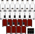 Wine Bottle 24PCS 100 ML Glass Bottles with Lids by Liengoron