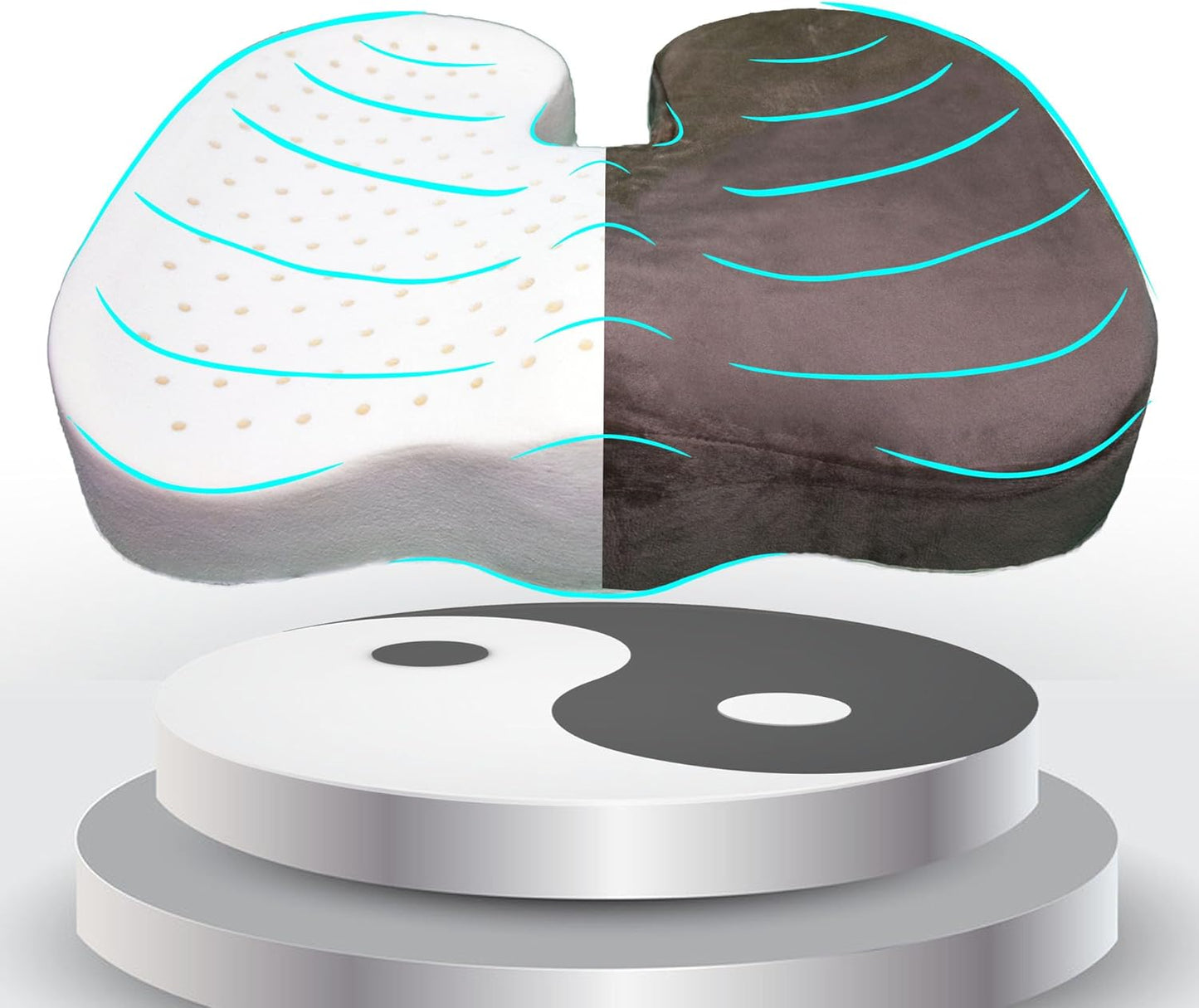 FENGMIAN Natural Latex Zafu - Pressure Relief Cushion