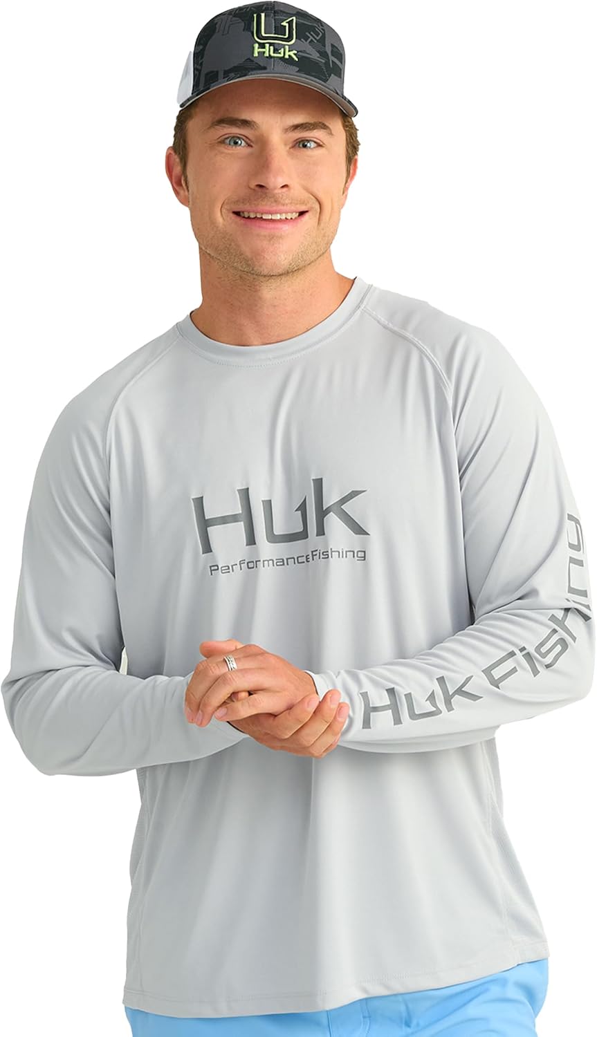 HUK Mens Pursuit Vented Long Sleeve Shirt for Ultimate Comfort