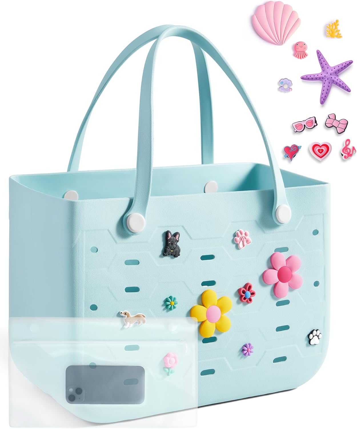 BAGSMART Beach Bag for Women - Stylish Water-resistant Tote