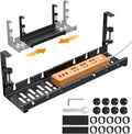 Under Desk Cable Management Tray - Expandable No-Drill Organizer