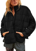 Quilted Puffer Jacket Women Lightweight Short Zip Up Padded Coat dupes