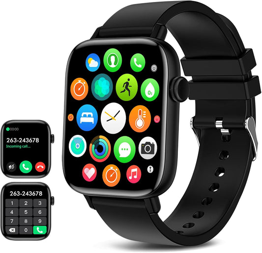 BYBUKCKR Smart Watch - Answer Calls, Fitness Tracker, Waterproof