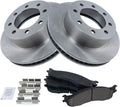 TRQ Front Brake Pad & Rotor Kit Compatible with Dodge Ram
