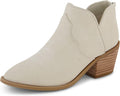 CUSHIONAIRE Rodeo Cowboy Boots for Women - Short Ankle Pointed Toe