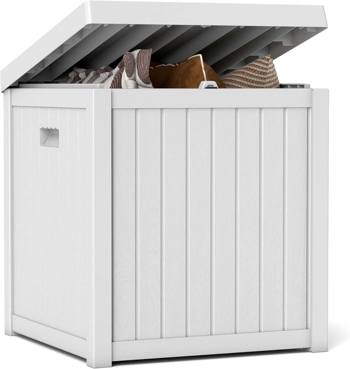 51 Gallon Resin Deck Box for Outdoor Storage and Versatile Use