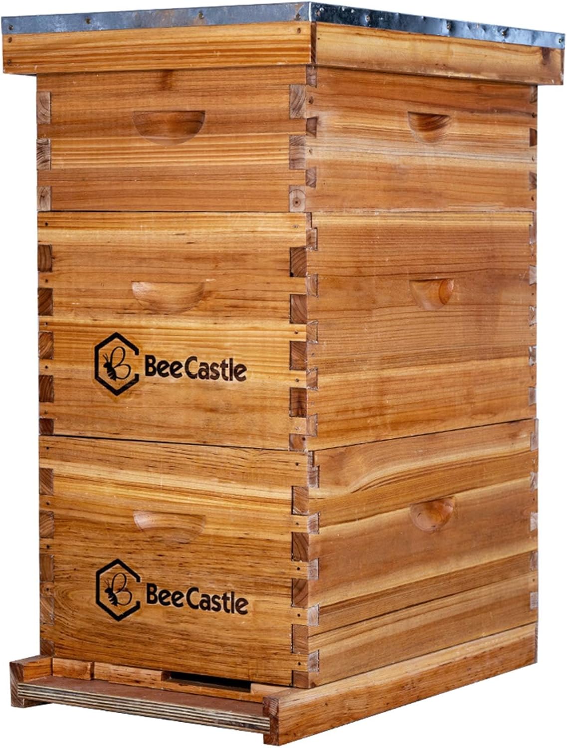 BeeCastle 8 Frame Langstroth Bee Hive with Beeswax Coating