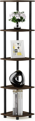 Furinno TURN-N-TUBE Corner Shelf 5-Tier - Space-Saving Corner