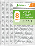 Furnace Filters 10x20x1 MERV 8 Air Filter 4 Pack - Reliable 3-Month
