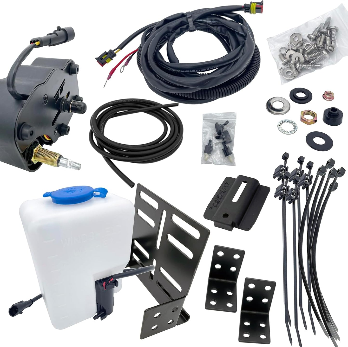 170 Degree Wiper Motor Kit for UTVs - Enhanced Sweeping Action