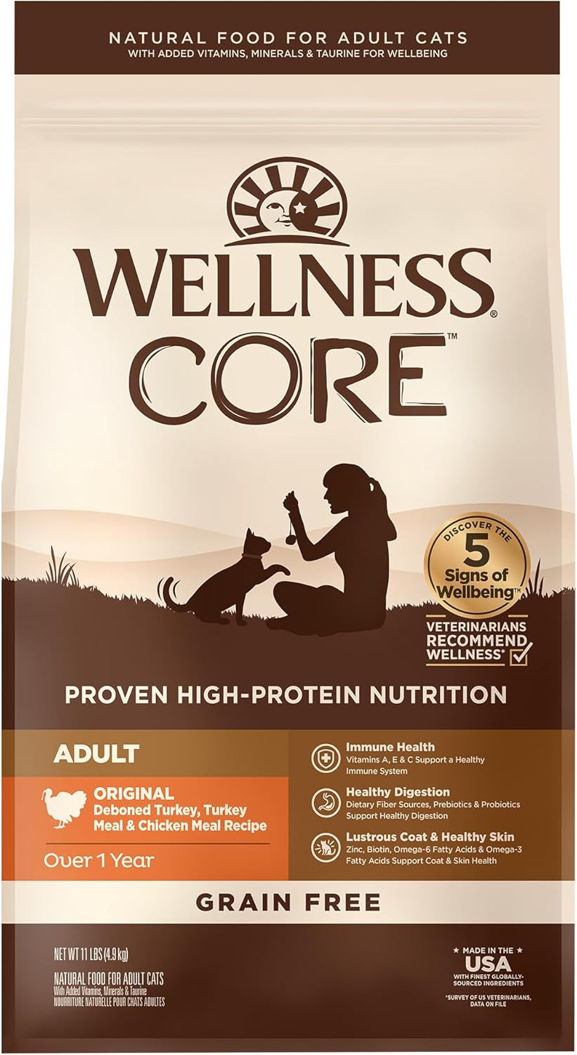 Wellness CORE Adult Dry Cat Food for Indoor & Outdoor Cats