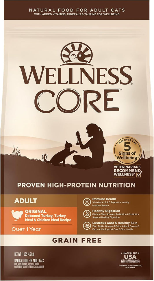 Wellness CORE Adult Dry Cat Food for Indoor & Outdoor Cats