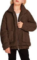 Arshiner Girls Fleece Jacket with Full Zip for Fall Comfort
