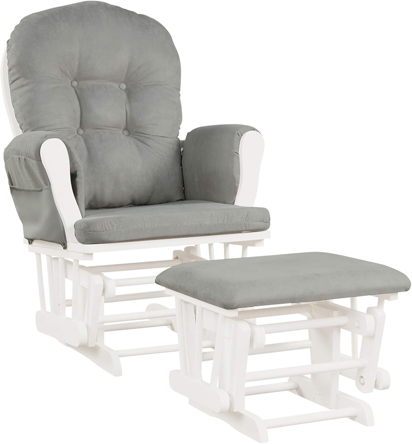 DORTALA Baby Glider Rocker w/Ottoman for Comfortable Nursing