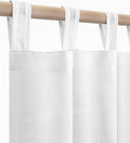 KOUFALL White Curtains 108 Inches Long for Elegant Living Rooms