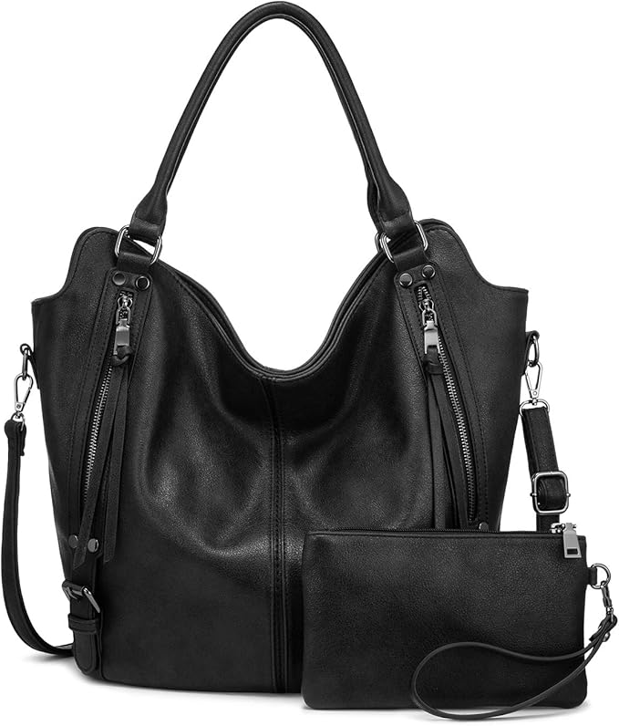 Tote Bag for Women PU Leather Shoulder Bags Large Fashion Hobo