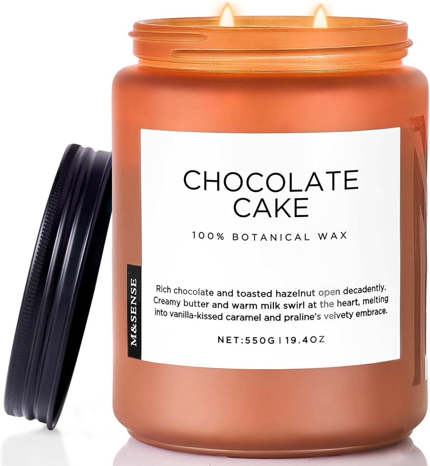 M&SENSE Chocolate Layer Cake Scent Candles for Home Decor