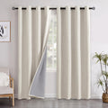 YoungsTex Linen Blackout Curtains for Bedroom and Living Room