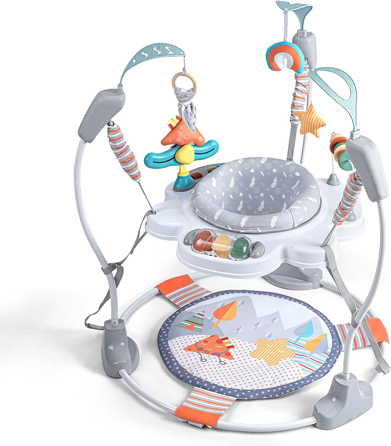 Baby Activity Center with Music and 360 Rotating Seat for Fun