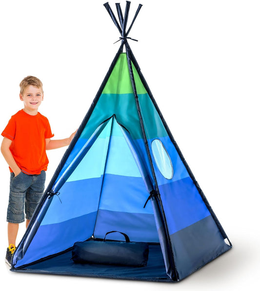 Happy Hut Teepee Tent - Indoor Playhouse for Kids