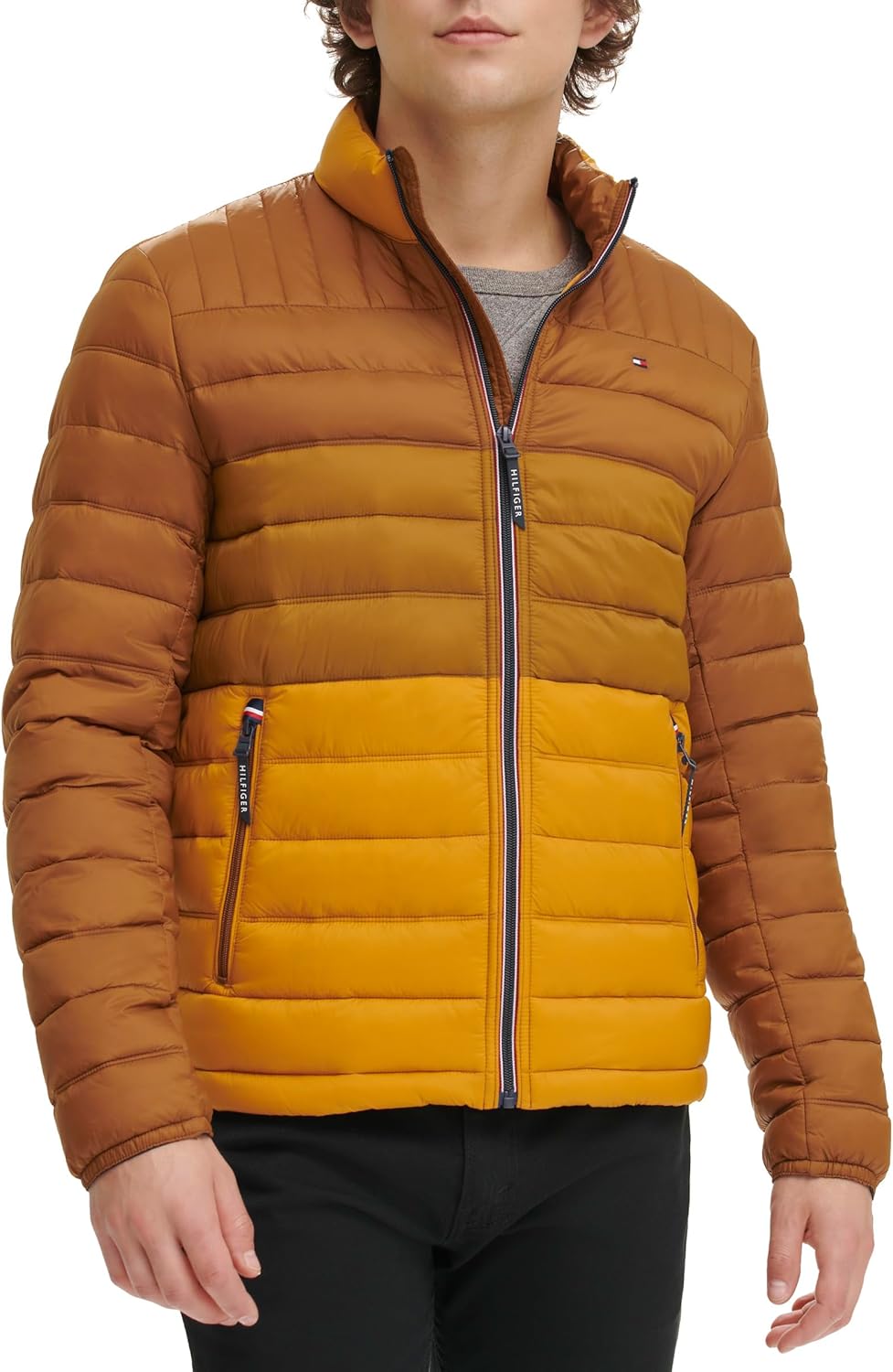 Tommy Hilfiger Mens Embroidered Logo Puffer Jacket Review