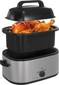 RoyalCraft 22-Quart Electric Roaster Oven - Versatile Holiday Cooker
