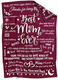 Best Mom Ever Blanket Gifts for Mothers Day - Cozy Throw