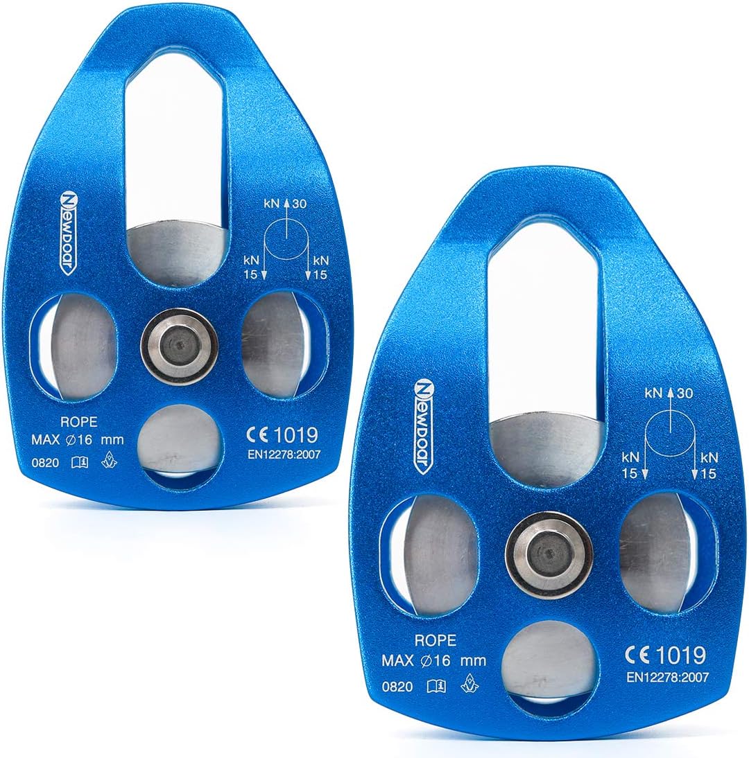 30 KN CE Certified Large Rescue Pulley for Climbing and Hauling