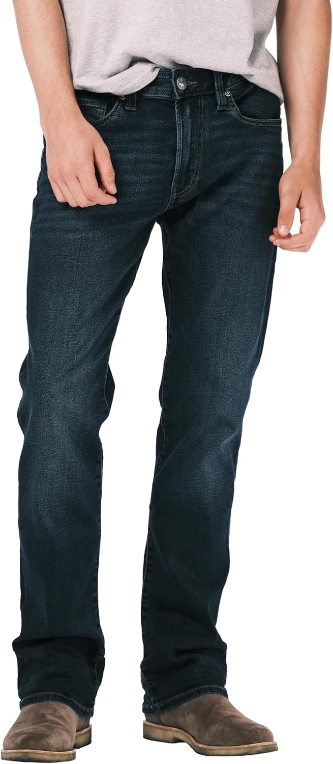 Buffalo David Bitton Men's Slim Boot King Jeans for Comfort