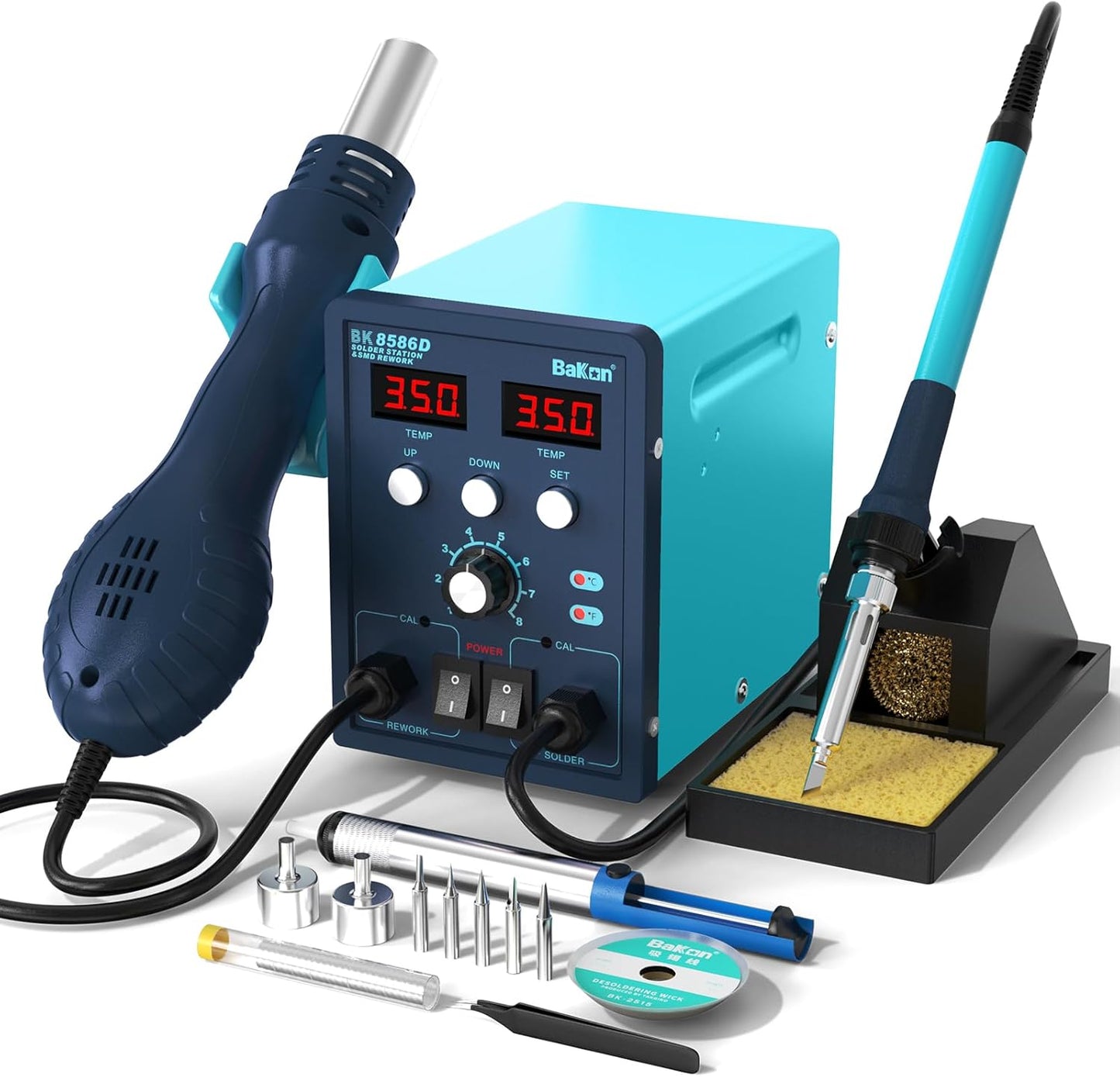 BK8586D Soldering Station 2-In-1 Hot Air Rework Kit Review