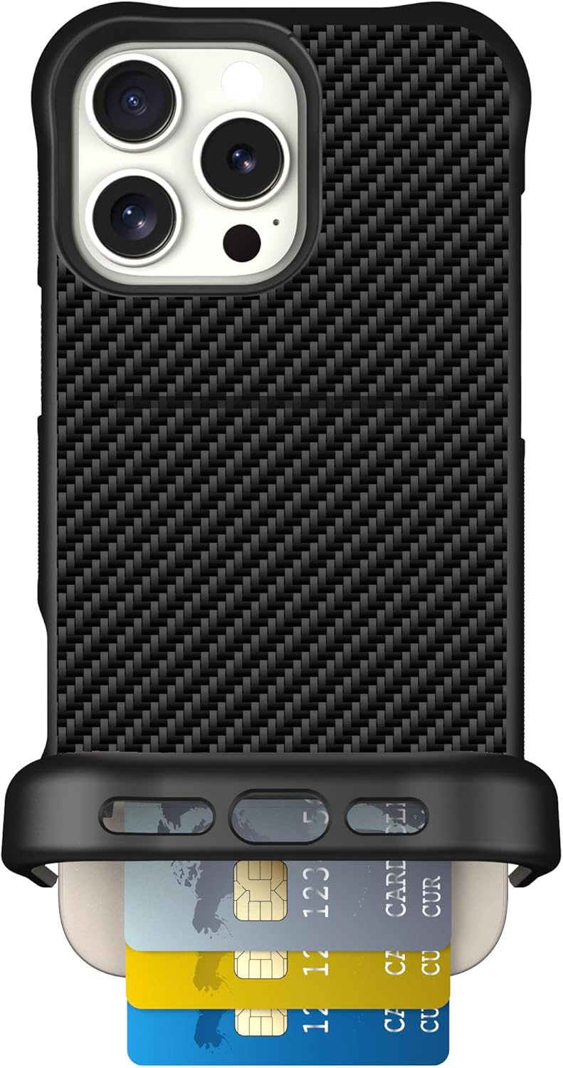 Scooch iPhone 16 Pro Max Case with Card Holder and Kickstand